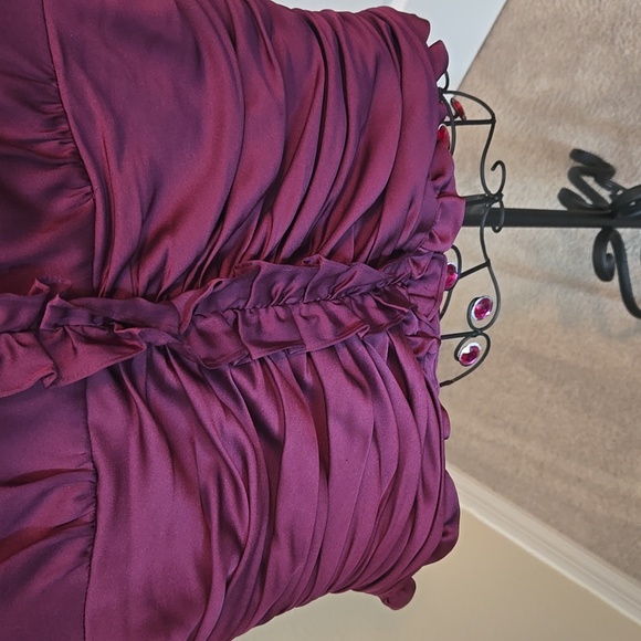 Antonio Melani Sz Sm Silk and Spandex top in Burgundy - Picture 5 of 7